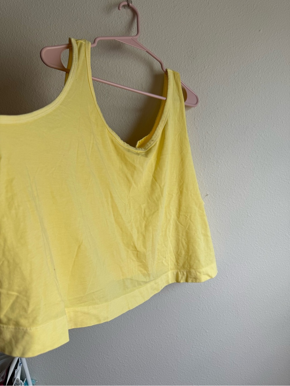 Old Navy Yellow Scoop Neck Active Tank
